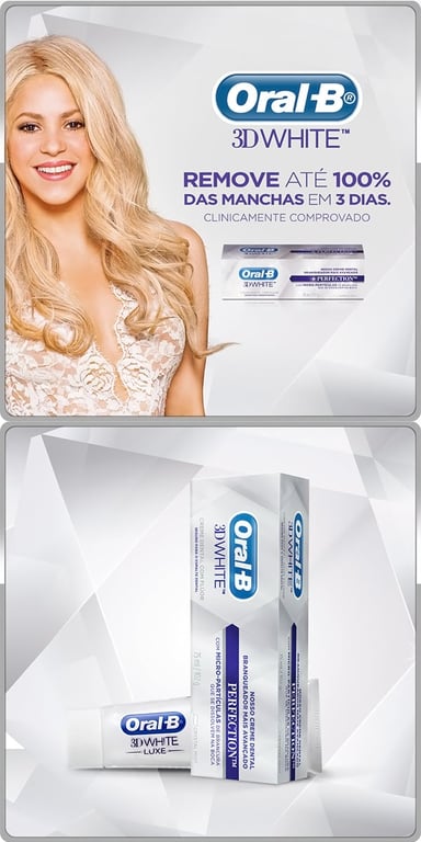 Creme Dental Oral B 3D White Perfection com 102g