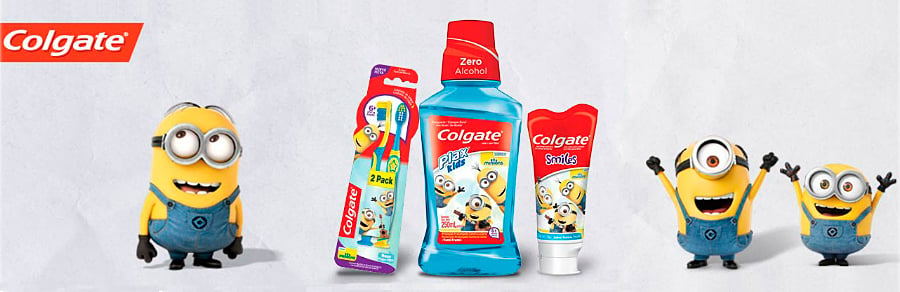 Escova Dental Infantil Colgate Minions Extra Macia 6+ Anos Cores Sortidas com 2 Unidades