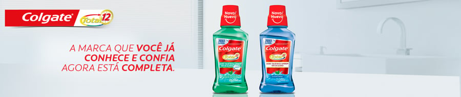 Enxaguante Bucal Colgate Total 12 Clean Mint Sem Álcool com 500ml