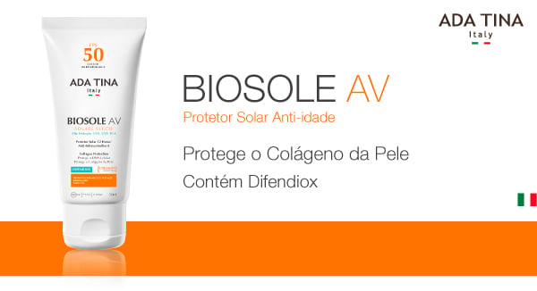 Protetor Solar Biosole AV Ada Tina FPS 50 com 50ml