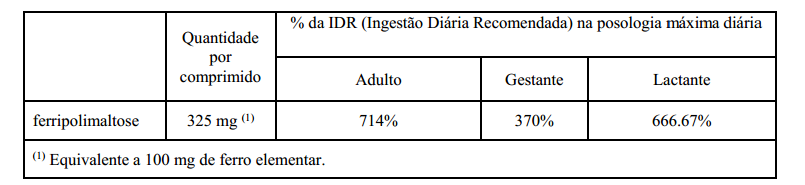 Imagem Complementar da Bula do Ultrafer - 100 mg 30 comprimidos revestidos