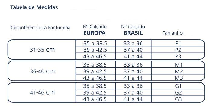 Meia Panturrilha (3/4) Sigvaris Performance 20-30mmHg Branca G