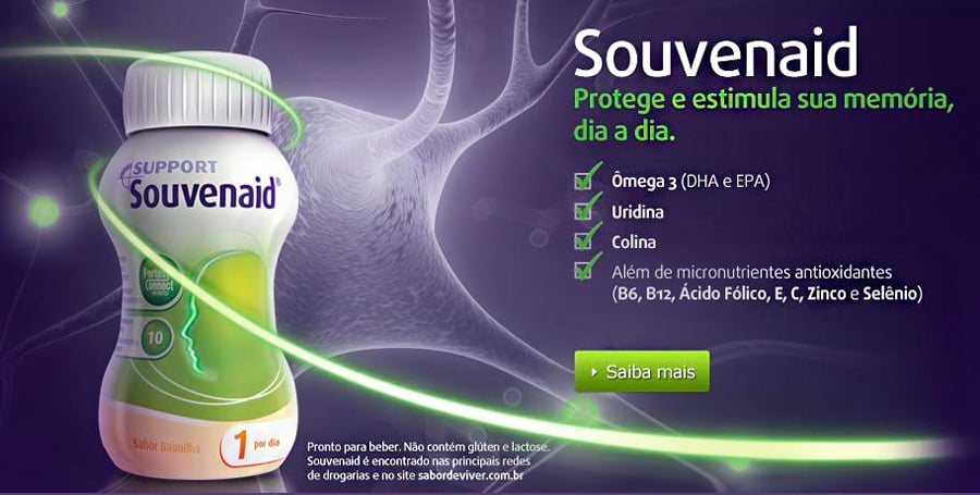 Imagem Complementar da Bula do souvenaid - sabor baunilha 4 unidades com 125ml