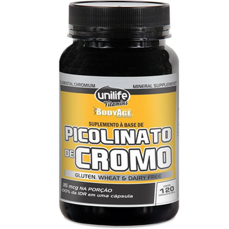 Imagem do produto Picolinato De Cromo 500Mg 120 Cáps Unilife