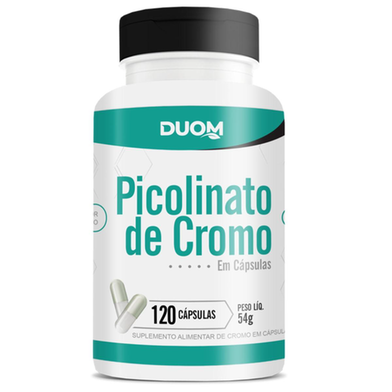 Imagem do produto Picolinato De Cromo Alto Teor De Cromo Super Concentrado 240 Mcg 120 Caps Duom