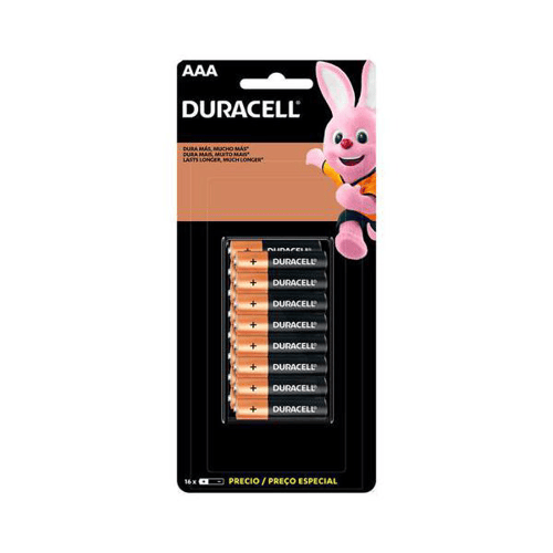 Pilha Alcalina Duracell Aaa 16 Unidades