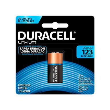 Imagem do produto Pilha De Lítio Duracell 123 Com 1 Unidade
