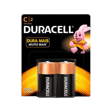 Pilha Duracell Media C 2Un