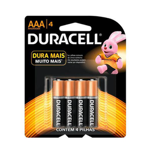Imagem do produto Pilha - Duracell Palito Aaa Lv06 Pg04