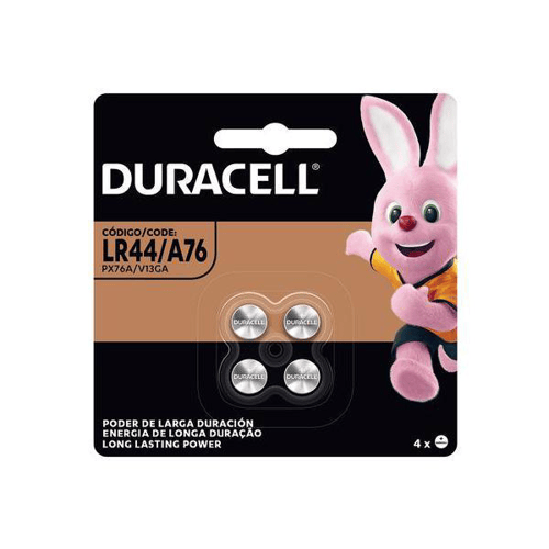 Imagem do produto Pilha Moeda Duracell Lr44/A76 Alcalina 4 Unidades