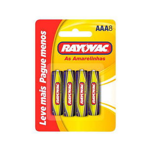 Imagem do produto Pilha Rayovac Aaa Palito As Amarelinhas 1,5V Com 8 Unidades Leve Mais Pague Menos