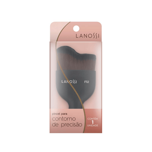 Imagem do produto Pincel De Maquiagem Lanossi Para Contorno Rose Black F12