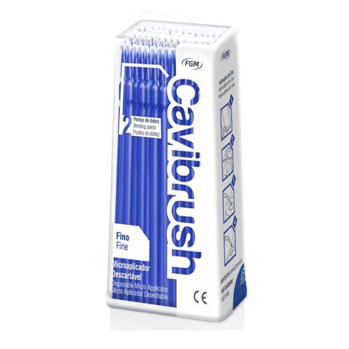 Imagem do produto Pincel Micro Aplicador Cavibrush Com 100 Fgm Pincel Micro Aplicador Cavibrush Fino Azul Com 100 Fgm