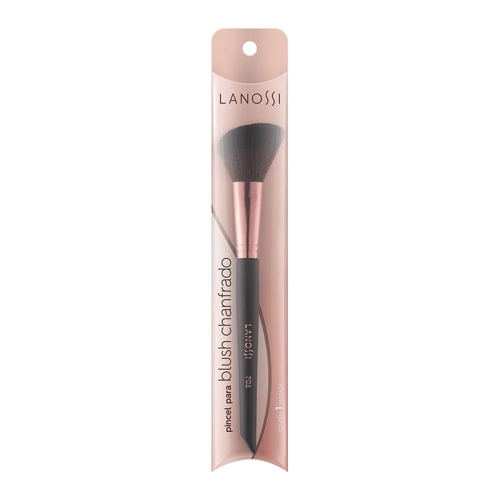 Imagem do produto Pincel Para Maquiagem Lanossi Para Blush Chanfrado Rose Black F06