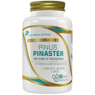 Imagem do produto Pinus Pinaster + Vitamina E, Selênio E Zinco 60 Cápsulas Flora Nativa