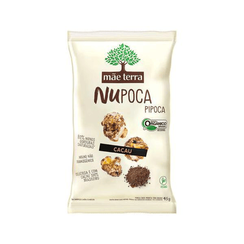 Imagem do produto Pipoca Doce Cacau Nupoca Mãe Terra Com 45G
