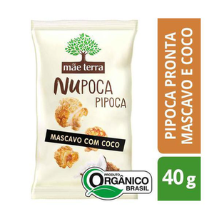 Imagem do produto Pipoca Mae Terra Nupoca Organica Acucar Mascavo E Coco 40G
