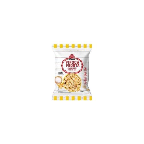 Pipoca Pronta Caramelo E Flor De Sal 50G Okoshi