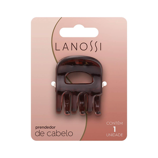 Imagem do produto Piranha De Cabelo Lanossi Tamanho M Cor Cappuccino 1 Unidade