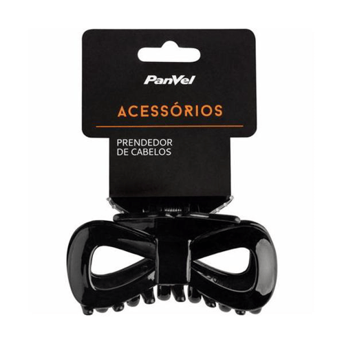 Piranha Para Cabelo Laço Panvel Acessórios Preta Grande - PanVel Farmácias