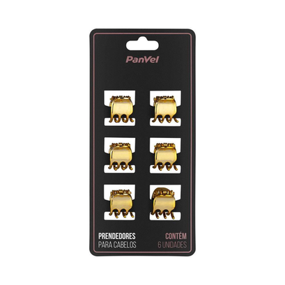 Imagem do produto Piranha Para Cabelo Dourado 6 Unidades Panvel Acessórios Coleção Dreams Panvel Farmácias