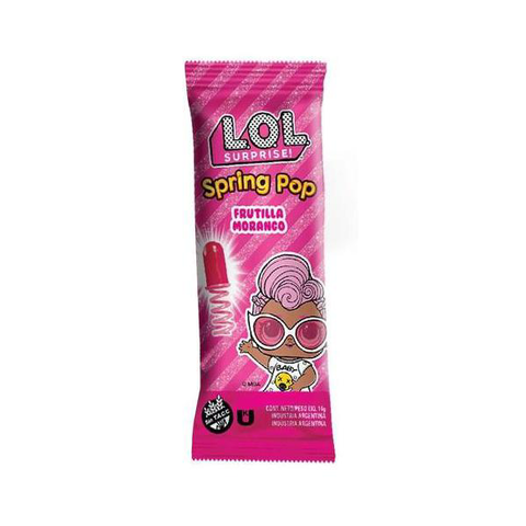 Imagem do produto Pirulito Mola Spring Pop Lol Surprise! Sabor Morango Sortidos 14G