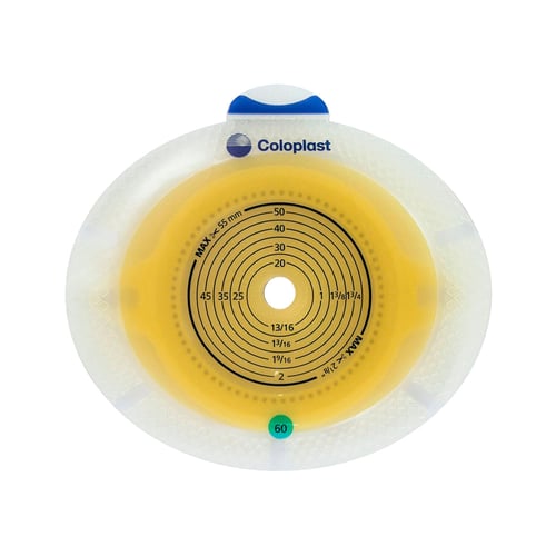 Imagem do produto Placa Para Bolsa De Colostomia Com Adesivo Coloplast Sensura Xpro 60Mm Ref 10035 Com 1 Unidade