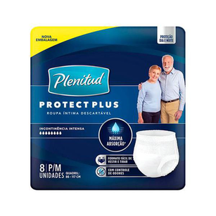Plenitud Roupa Intima Active Plus P M Com 8 Unidades