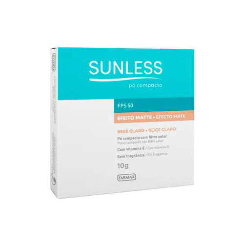 Imagem do produto Pó Compacto Sunless Efeito Matte Fps 50 Bege Claro 10G
