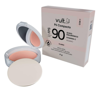 Imagem do produto Pó Compacto Vult Ácido Hialurônico Fps 90 6G Cor 01 (Claro) 6G