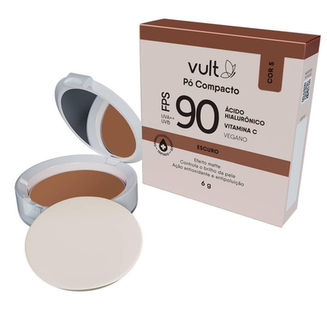Pó Compacto Vult Ácido Hialurônico Fps 90 6G Cor 05 (Escuro) 6G