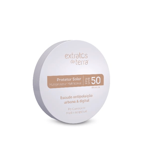Pó Multiprotetor Fps 50 Médio 12 G Dermocosmético Vegano Extratos Da Terra