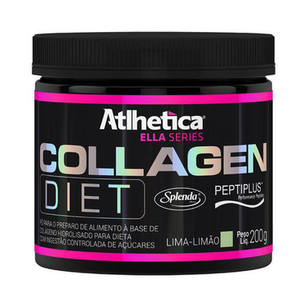 Pó Para Preparo De Bebida Collagen Diet Sabor Limalimão Com 200G Atlhetica