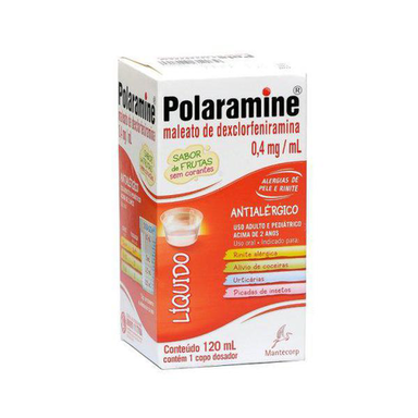 Polaramine - 0,4 Mg Solução Oral 120 Ml