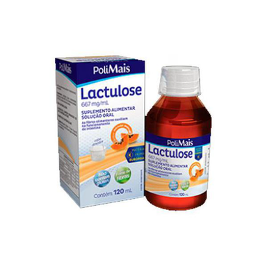 Polimais Lactulose 667Mg/Ml Xarope Sabor Papaya Com 120 Ml