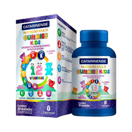 Polivitamínico Nutrição Multi Gummies Kids 30 Unidades