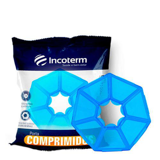 Imagem do produto Porta Comprimidos Básico Pequeno Azul Translúcido Incoterm