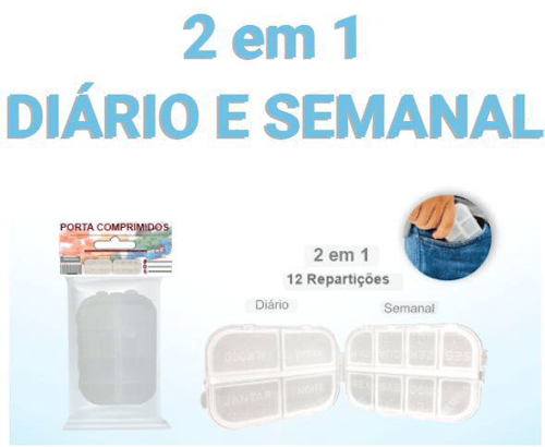 Imagem do produto Porta Comprimidos Com 12