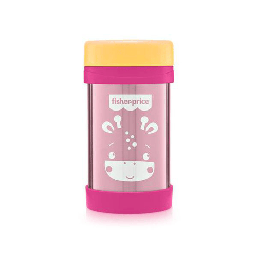 Imagem do produto Pote Térmico Aço Inox Hot & Cold Fisher Price Rosa Strawberry Bb1091