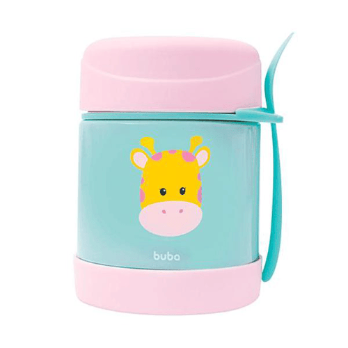 Imagem do produto Pote Térmico Com Garfinho Animal Fun Girafinha 6M+ Buba