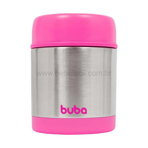 Imagem do produto Pote Térmico Inox Parede Dupla 350Ml Rosa 6M+ Buba