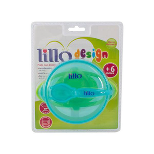 Imagem do produto Prato Lillo Design Com Ventosa Azul 6 E
