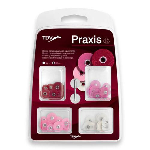 Imagem do produto Praxis Com 120 Discos Mistos + Mandril Tdv