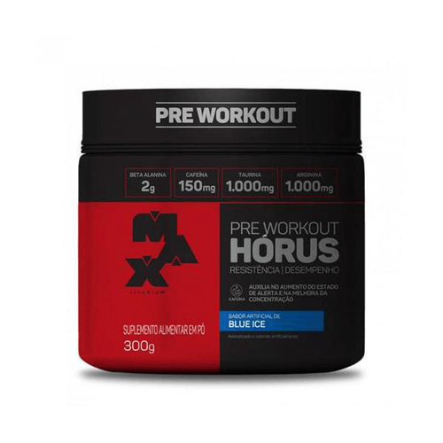 Imagem do produto Pré Treino Hórus Sabor Frutas Vermelhas 300G Max Titanium