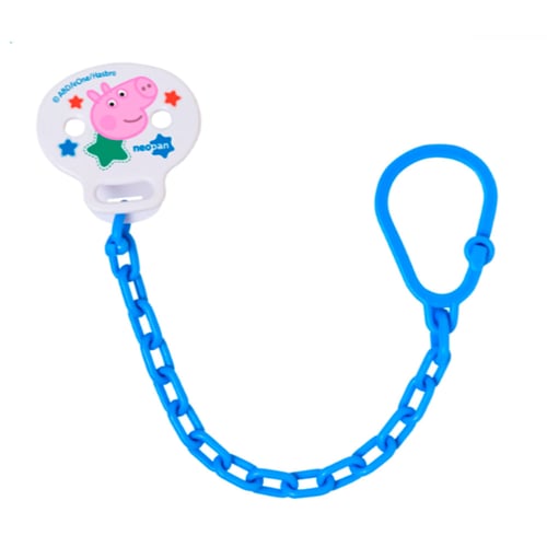 Imagem do produto Prendedor De Chupeta Neopan Peppa Pig Azul