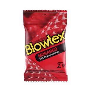 Preserv Blowtex Morango 12X03un