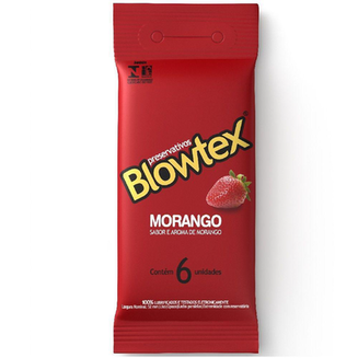Preservativo Blowtex Morango 6 Unidades