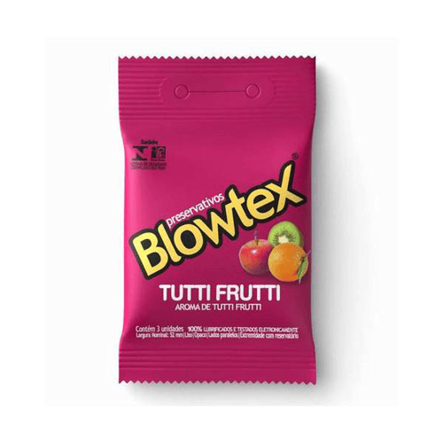 Preservativo Blowtex Tutti-frutti Com 3 Unidades
