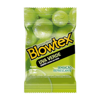 Preservativo Blowtex Com 3 Uva Verde