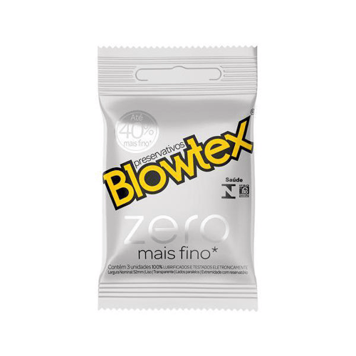 Imagem do produto Preservativo Blowtex Zero Com 3 Unidades